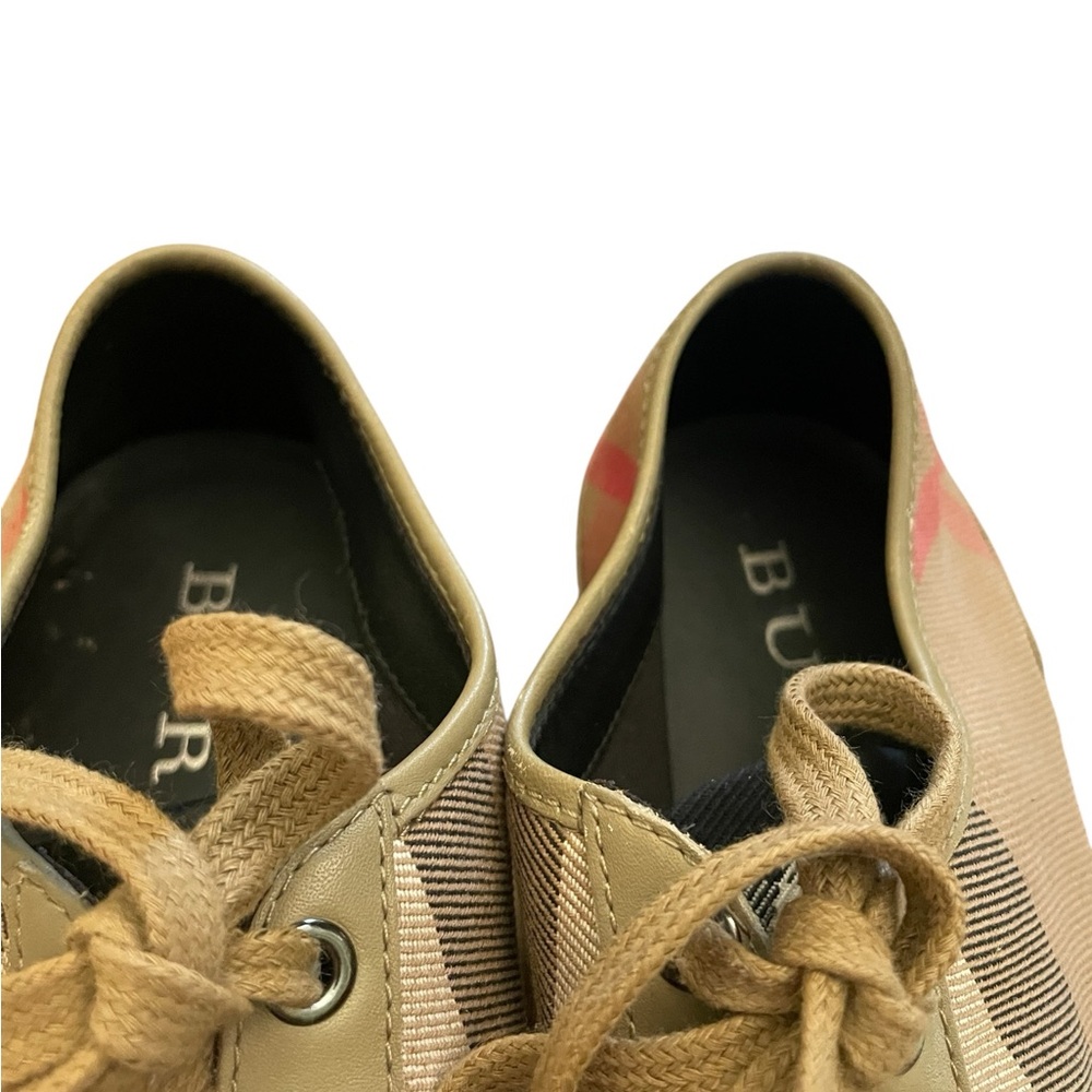 Burberry Nova Check Pattern Canvas Sneakers - Picture 13 of 15